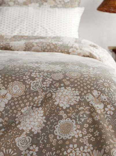Vesta Home Duvet Cover Set Flannel Queen with 2 Pillowcases 230x240 Salomi 1