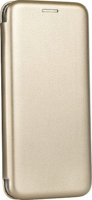 Forcell Βιβλίο Smart Magnet Elegance Synthetic Leather Book Gold (Galaxy S8+)