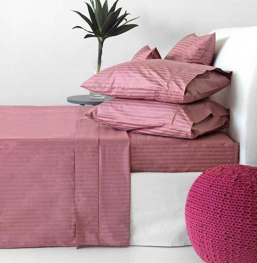 SB Home Сет Чаршафи 250x280см. Crochet Розов 4бр
