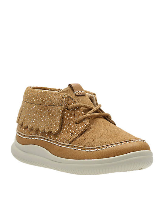 Clarks Cloud Aklark K Suede Παιδικά Μποτάκια με...