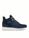 Killington Anatomical Leather Kids Boots with Laces Navy Blue