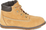 Timberland Pokey Pine Δερμάτινα Παιδικά Μποτάκια με Φερμουάρ Ταμπά TB0A125Q231
