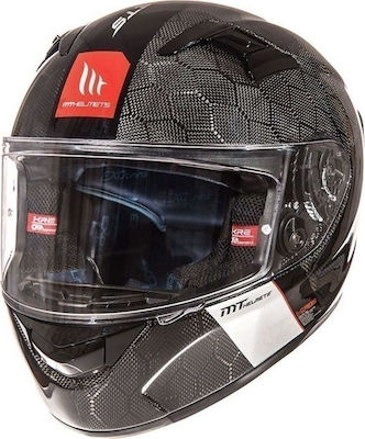 MT KRE Full Face Helmet ECE 22.05 / DOT 1400gr Snake Carbon KR3401