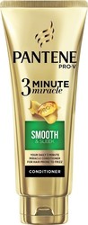 Pantene Pro-V 3 Minute Miracle Smooth & Sleek Conditioner Hydration for All Hair Types 200ml