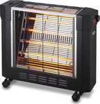 IQ Quartz Heater with Thermostat 2400W Black