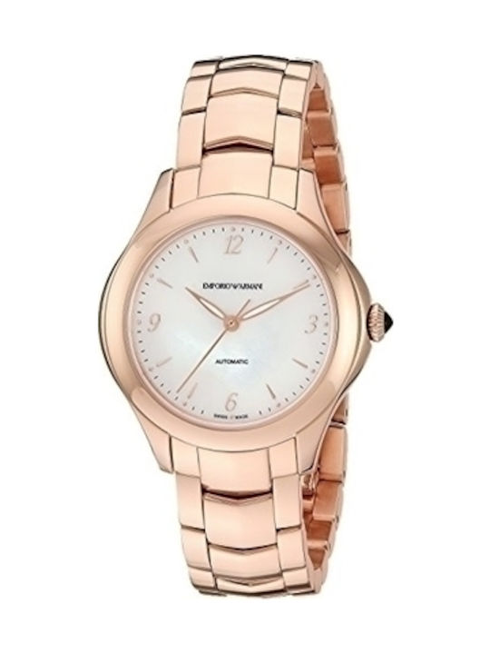 Emporio Armani Watch Automatic with Gold Metal Bracelet ARS8552