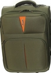 Diplomat Large Travel Suitcase Fabric Green with 2 Wheels Height 71cm