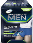 Tena Men Active Fit Plus Πάνες Βρακάκι Ακράτειας Medium σε Μπλε Χρώμα 9τμχ