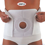 Johns 214761 Belt Colostomy Height 24cm in White color