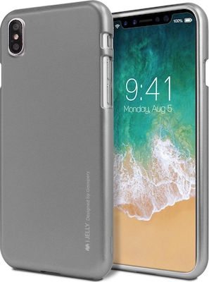 Mercury iJelly Umschlag Rückseite Silikon Gray (iPhone X / Xs)