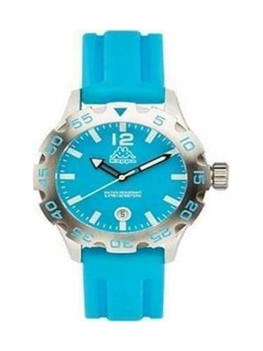 Kappa Watch with Blue Rubber Strap KP-1401L-D