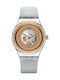 Swatch Sistem Polaire Watch Automatic with Gray Leather Strap