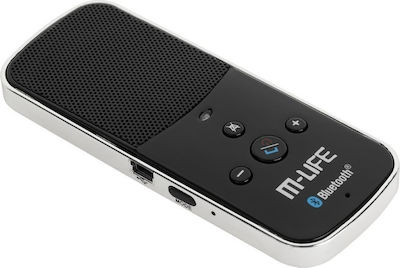 M-Life Bluetooth Αυτοκινήτου για το Αλεξήλιο (Multipoint / με USB θύρα Φόρτισης)