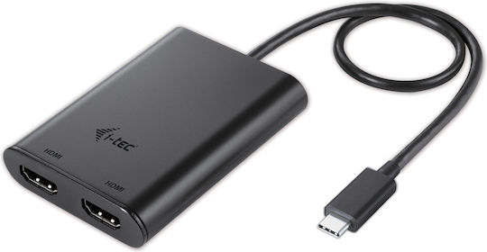 i-tec Converter USB-C male to HDMI female 2pcs C31DUAL4KHDMI