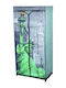 Statue of Liberty Fabric Wardrobe with Zipper and Shelves 75x45x160cm