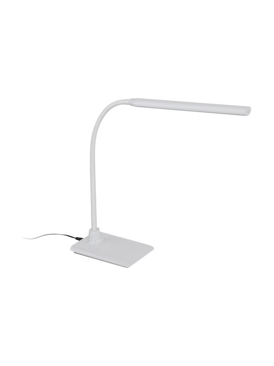Eglo Laroa LED Bürobeleuchtung mit flexiblem Arm in Weiß Farbe