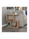 Rectangular Side Table Homemania Wooden Beige W60xL20xH60cm