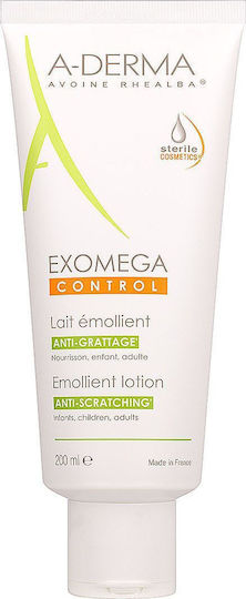 A-Derma Exomega Control Emollient Lotion Für Atopische Dermatitis 200ml