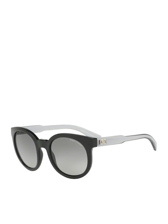 Armani Exchange Women's Sunglasses with Black Plastic Frame and Black Lens AX4057S 820711