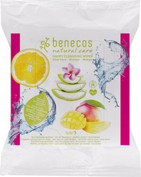 Benecos Happy Cleansing Wipes Μαντηλάκια Ντεμακιγιάζ 25τμχ