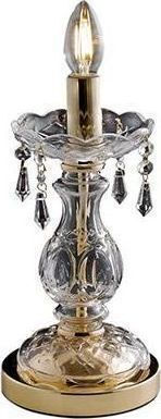 Fan Europe Monalisa Crystal Table Lamp for Socket E14 with Gold Base