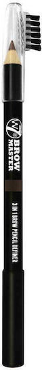 W7 Cosmetics Brow Master 3-in-1 Pencil Μολύβι για Φρύδια Dark Brown