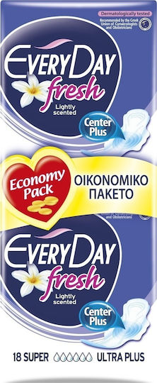 Every Day Fresh Super Sanitary Pads with Wings Ultra Plus for Heavy Flow 6 Drops 18pcs