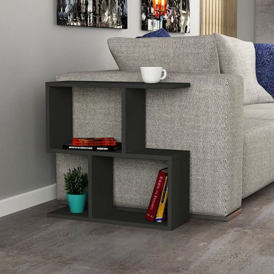 Rechteckig Beistelltisch Homemania Holz Charcoal B60xT20xH60cm