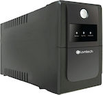 Lamtech K650VA AVR UPS Line-Interactive 390W με 2 Schuko Πρίζες