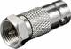 Goobay Convertor Conector F Masculin în BNC Feminin Argintiu 1 Bucată 11846