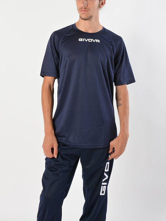 Givova Sportliches T-Shirt Marineblau