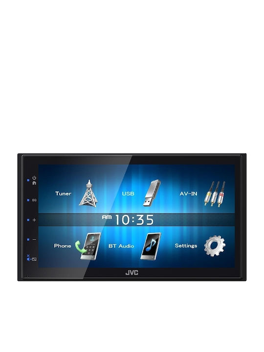 JVC Car Audio System 2DIN (Bluetooth/USB/AUX/CD) with Touch Screen 6.8"