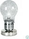 Fan Europe Decorative Lamp with Socket for Bulb E14 Transparent