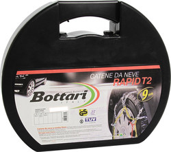 Bottari Rapid T2 No 50 Anti Skid Chains with 9mm Thickness for Passenger Car 2pcs