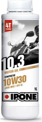 Ipone 10.3 Semi-synthetic Motorcycle Oil for Four-Stroke Engines 10W-30 1lt