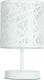 Fan Europe Batik L Metal Table Lamp for Socket E14 with White Shade and Base