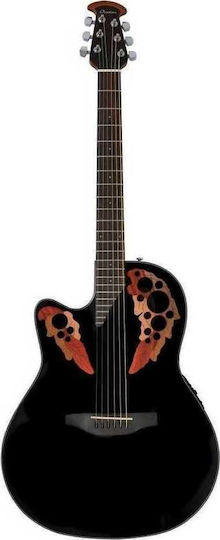 Ovation Ηλεκτροακουστική Κιθάρα CE44L-5 Celebrity Elite Cutaway για Αριστερόχειρες Black