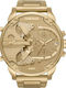 Diesel Mr Daddy 2.0 Men's Watch 57mm Chronograph Battery with Gold Metal Bracelet