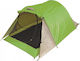 Panda Pop Up Double Automatic Summer Camping Tent Pop Up Green with Double Cloth for 3 People 230x145x100cm