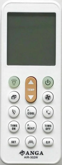 Anga Anga Air-302W Universal Τηλεχειριστήριο για Κλιματιστικό
