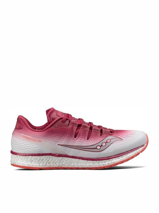 Saucony Freedom Iso Women's Running Sport Shoes Red