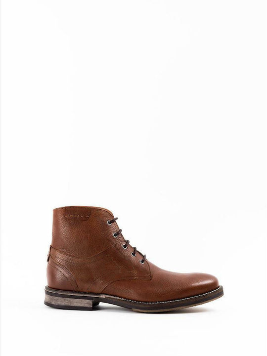 Damiani 951 Men's Leather Boots Tabac Brown