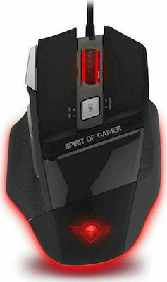Spirit of Gamer PRO-M8 Light Edition Gaming Gaming Maus 3500 DPI Schwarz