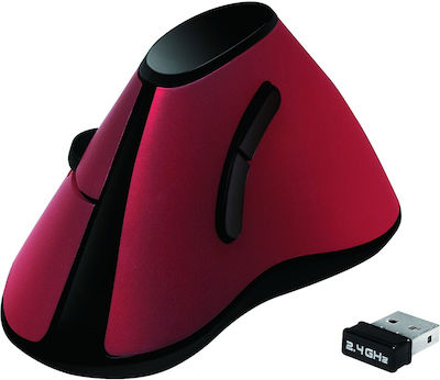 LogiLink Wireless Ergonomic Vertical Mouse Red