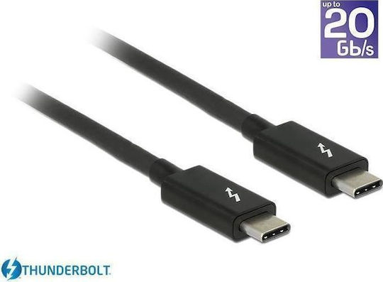 DeLock Thunderbolt 3 Cable 100W Μαύρο 1.5m (84846)