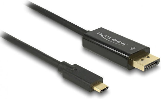 DeLock DeLock USB Typ-C Kabel USB 3.1 Männlich - DisplayPort Schwarz 3m 85257