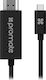 Promate uniLink-H1 Cable HDMI male - USB-C male 1.8m Μαύρο
