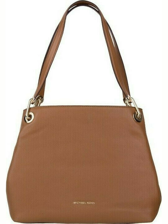 Michael Kors Raven Women s Leather Shoulder Bag Tabac Brown