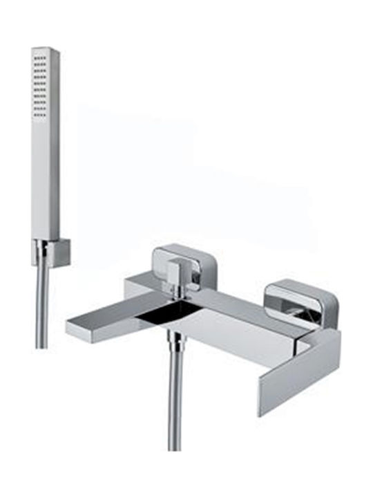 Fiore Kube Mischbatterie für Dusche Komplettes Set Silber