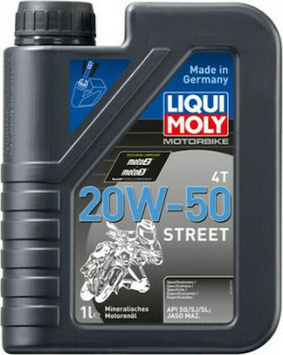 Liqui Moly Motorbike 4T Motorcycle Oil for Four-Stroke Engines 20W-50 1lt